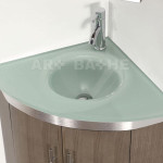 meuble d'angle avec vasque