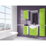 meuble salle de bain vert