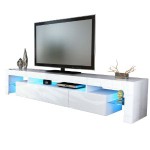 meuble tv bas armoire basse lima v2 en blanc