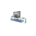 meuble tv bas armoire basse lima v2 en blanc