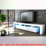 meuble tv bas armoire basse lima v2 en blanc