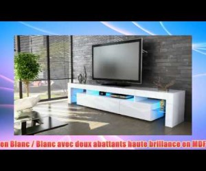 meuble tv bas armoire basse lima v2 en blanc