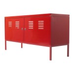 meuble tv bas rouge