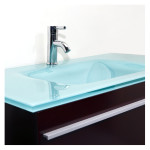 meuble vasque verre salle de bain