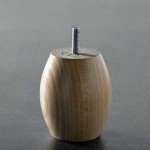 pieds de lit ronds en bois