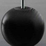 pieds de lit ronds en bois