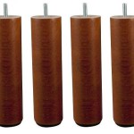 pieds de lit ronds en bois