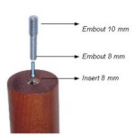 pieds de lit tige lisse