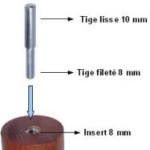 pieds de lit tige lisse