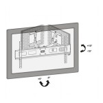 support mural tv lcd d'angle