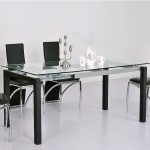 table a manger verre extensible