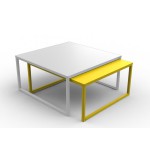 table basse jaune