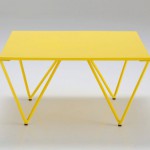 table basse jaune