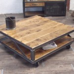 table basse style industriel