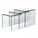 table console verre trempe