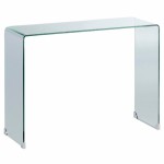 table console verre trempe