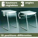 table d'appoint inclinable
