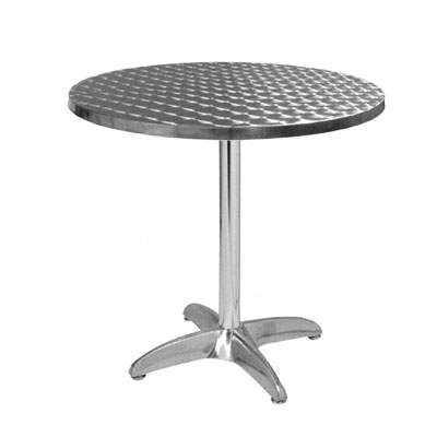 table de bar aluminium et inox