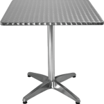 table de bar aluminium et inox