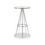 table de bar plateau verre