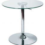 table de bar plateau verre