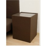 table de chevet marron