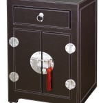 table de chevet marron