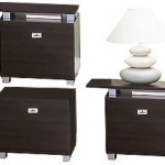 table de chevet marron