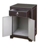 table de chevet marron