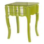 table de chevet verte