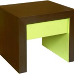 table de chevet verte