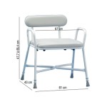 tabouret de douche avec dossier