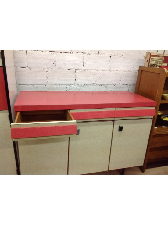 buffet bas formica rouge
