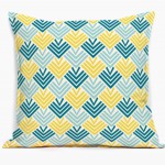 coussin deco bleu