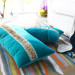 coussin deco bleu