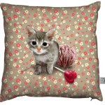 coussin deco chat