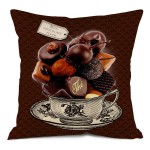 coussin deco chocolat