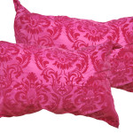 coussin deco fushia