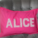 coussin deco fushia