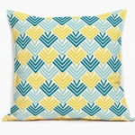 coussin deco jaune