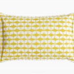 coussin deco jaune