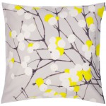 coussin deco jaune