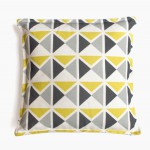 coussin deco jaune