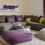 coussin deco mauve