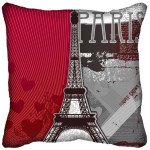 coussin deco rouge