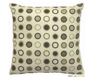 coussin deco taupe