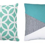 coussin deco turquoise
