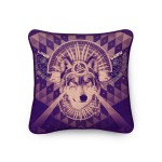 coussin deco violet
