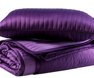 coussin deco violet