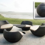 fauteuil boule salon de jardin